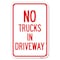 Signmission Driveway Sign No Trucks in Driveway Heavy-Gauge Aluminum Sign, 12" x 18", A-1218-24124 A-1218-24124 - alternate 1